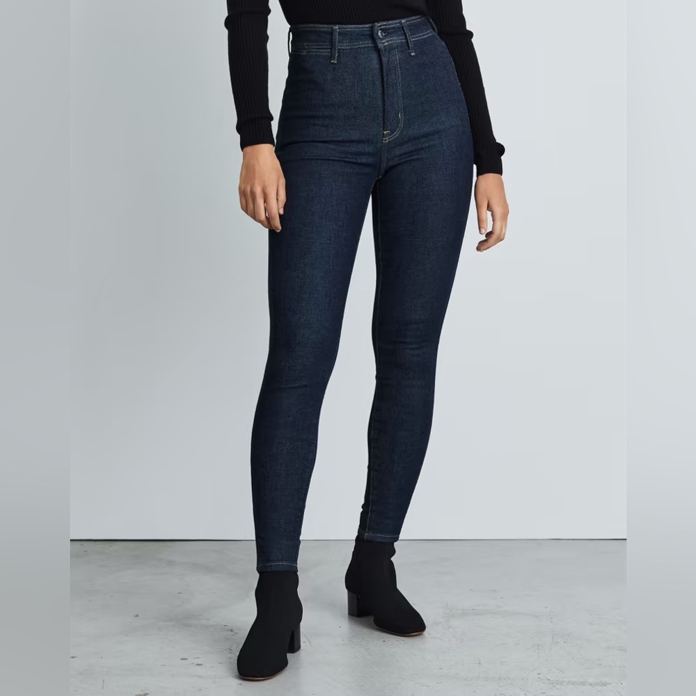 Everlane Women's Skinny Jeans - Dark Blue